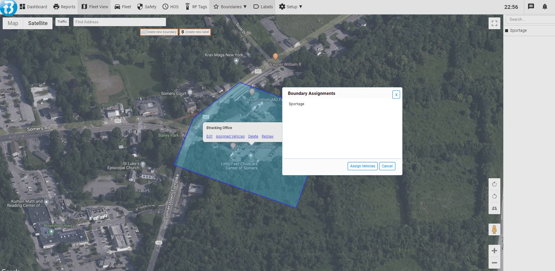 Btracking, Protect Against Theft with Geofences around yards, warehouses, and lots