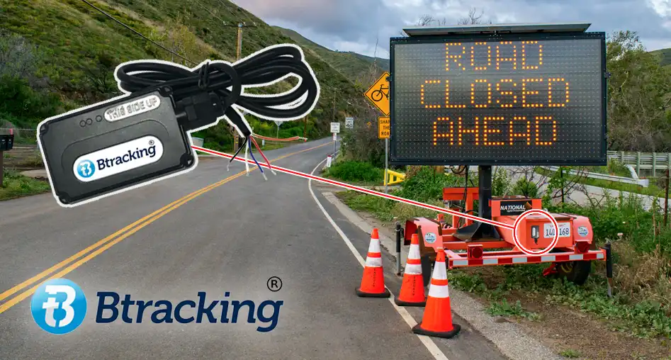 Btracking Wanco Road Sign GPS