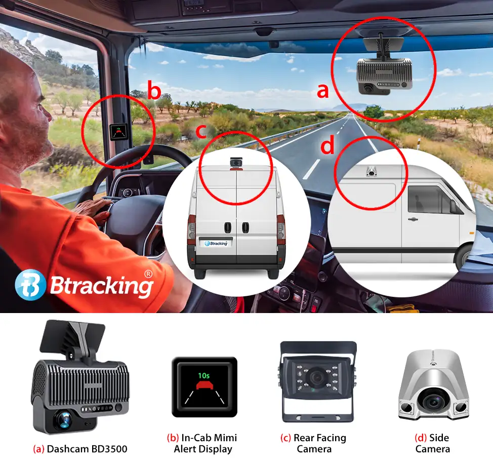 Btracking BD3500 AI Dashcam System