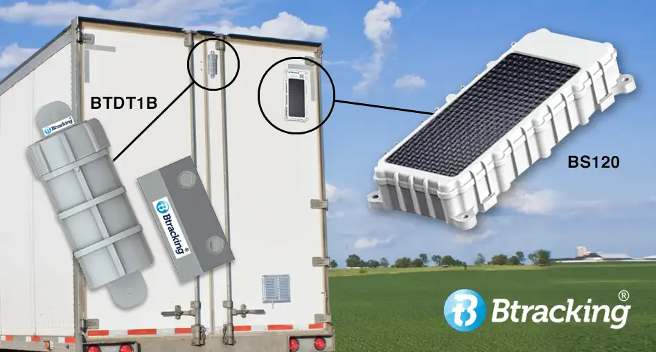 Btracking BS120 Solar Tracker with BTDT1B BLE Door & Temperature Sensor